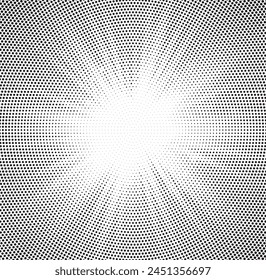Fondo de puntos monocromo. Textura de fundido. Fondo de arte Pop de Antiguas. Grunge Superposición en blanco y negro. Ilustración vectorial