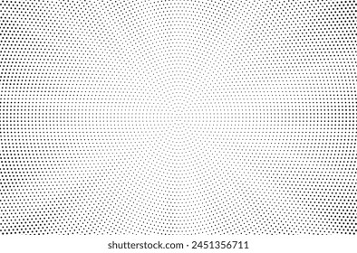 Monochrome Dots Background. Fade Texture. Vintage Pop-art Backdrop. Grunge Black and White Overlay. Vector illustration