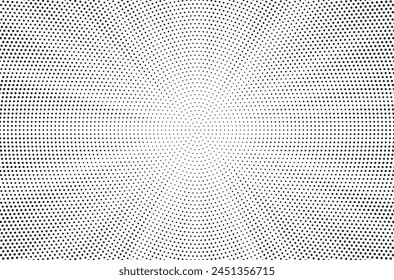 Monochrome Dots Background. Fade Texture. Vintage Pop-art Backdrop. Grunge Black and White Overlay. Vector illustration