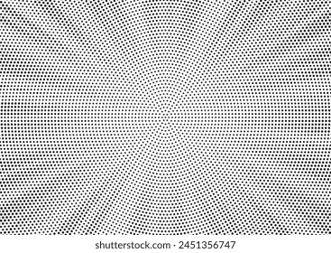 Fondo de puntos monocromo. Textura de fundido. Fondo de arte Pop de Antiguas. Grunge Superposición en blanco y negro. Ilustración vectorial