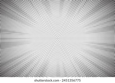 Fondo de puntos monocromo. Textura de fundido. Fondo de arte Pop de Antiguas. Grunge Superposición en blanco y negro. Ilustración vectorial