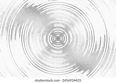 Fondo de puntos monocromo. Textura de fundido. Fondo de arte Pop de Antiguas. Grunge Superposición en blanco y negro. Ilustración vectorial