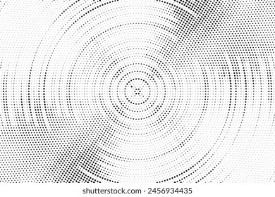 Monochrome Dots Background. Fade Texture. Vintage Pop-art Backdrop. Grunge Black and White Overlay. Vector illustration