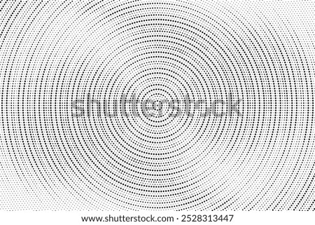 Monochrome Dots Background. Fade Texture. Vintage Pop-art Backdrop. Grunge Black and White Overlay. Vector illustration
