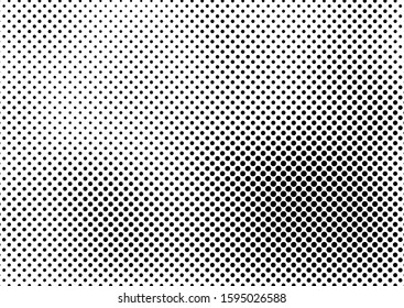 Monochrome Dots Background. Grunge Overlay. Vintage Fade Texture. Distressed Backdrop. Vector illustration