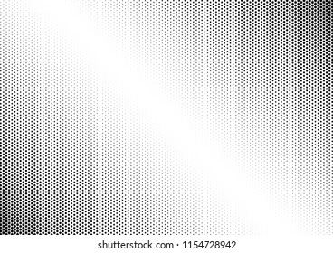 Monochrome Dots Background. Halftone Abstract Backdrop. Black and White Pattern. Gradient Overlay. Vector illustration