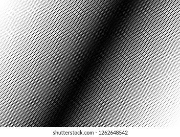 Monochrome Dots Background. Halftone Overlay. Distressed Pop-art Pattern. Vintage Backdrop. Vector illustration