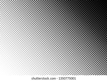 Monochrome Dots Background. Modern Gradient Backdrop. Black and White Texture. Pop-art Pattern. Vector illustration