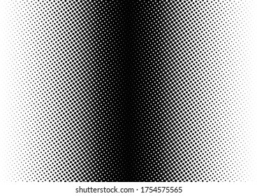 Monochrome Dots Background. Modern Overlay. Abstract Grunge Backdrop. Points Gradient Pattern. Vector illustration