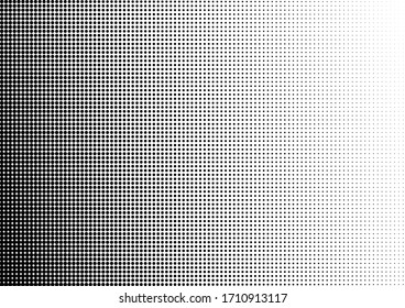 Monochrome Dots Background. Points Backdrop. Halftone Texture. Vintage Pattern. Vector illustration