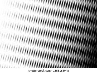 Monochrome Dots Background. Pop-art Overlay. Halftone Fade Texture. Distressed Vintage Backdrop. Vector illustration