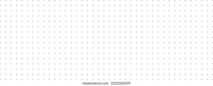 Fundo pontilhado monocromático. Modelo de padrão de ponto polka. Textura do diário de marcadores.