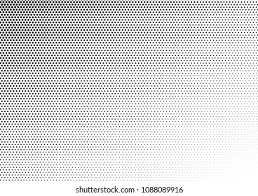 Monochrome Dotted Halftone Background. Distressed Pattern. Pop-art Overlay. Black and White Texture. Vector illustration