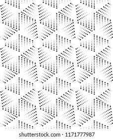 Monochrome  dotted seamless pattern