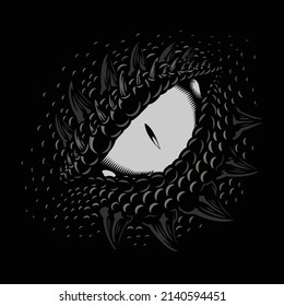 Illustration vector graphic of drawing design sketch dragon eyes 8201865  Vector Art at Vecteezy
