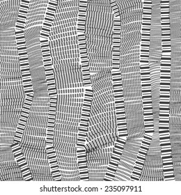 Monochrome drawing texture. Line and stroke composition.