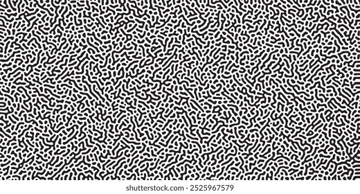 Monochrome Dynamics in Motion A Seamless Exploration of Turing Reaction Diffusion Patterns with Chaotic Organic Movement