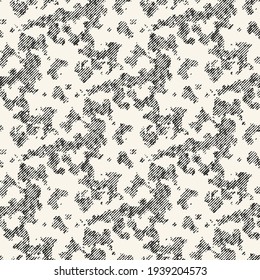 Monochrome Moiré Effect Textured Camouflage Pattern
