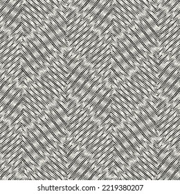 Monochrome Moiré Effect Textured Herringbone Pattern