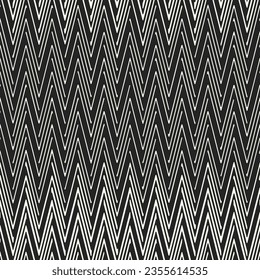 Monochrome Moiré Effect Textured Herringbone Pattern