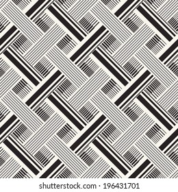Monochrome Moiré Effect Textured Interlacing Striped Pattern