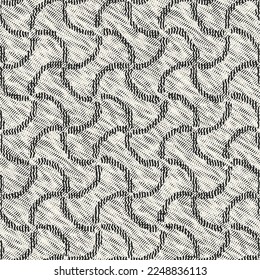 Efecto Moiré monocromo Patrón de cuadrícula ornato textualizado