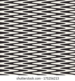 Monochrome Moiré Effect Textured Zigzag Pattern