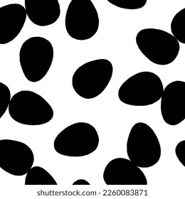 Huevos monocromos. Hermoso patrón de huevos de dragón plano