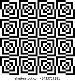 Monocromo Elegancia armonía geométrica
Ilusión en blanco y negro