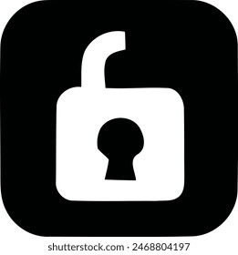 Monochrome Elegance, Padlock and Keyhole Symbols.