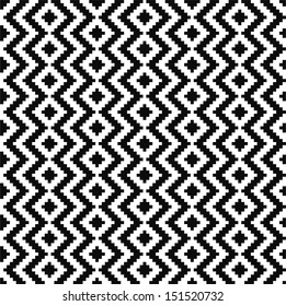 Monochrome elegant seamless pattern. Black and white pattern. Vector ornament. Belorussian traditional ornament.