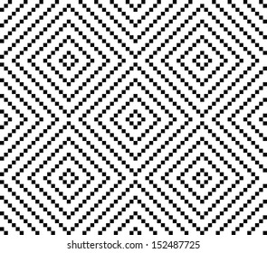 Monochrome elegant seamless pattern. Black and white pattern. Vector ornament. Belorussian traditional ornament.