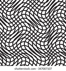 Monochrome elegant seamless pattern in black and white. Seamless geometric pattern.