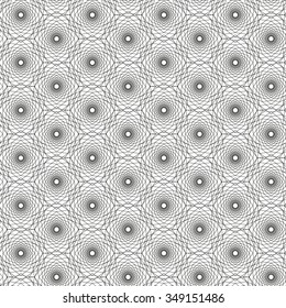 Monochrome elegant seamless pattern in black and white. Vector seamless geometric pattern in a contrasting black and white tones. Monochrome ornamental pattern for background.