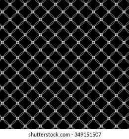 Monochrome elegant seamless pattern in black and white. Vector seamless geometric pattern in a contrasting black and white tones. Monochrome ornamental pattern for background.