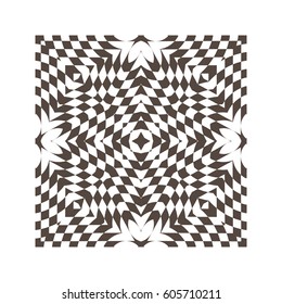 Monochrome element of seamless pattern. Modern stylish texture. Vector element of graphical design