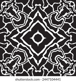 Monochrome engraving art drawing pattern