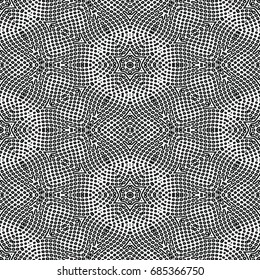 Monochrome engraving pattern. Abstract texture for certificate or diploma, currency and money design. Single-leaf woodcut, xylography, printmaking. Vector Illustration