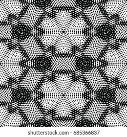 Monochrome engraving pattern. Abstract texture for certificate or diploma, currency and money design. Single-leaf woodcut, xylography, printmaking. Vector Illustration