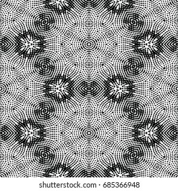 Monochrome engraving pattern. Abstract texture for certificate or diploma, currency and money design. Single-leaf woodcut, xylography, printmaking. Vector Illustration