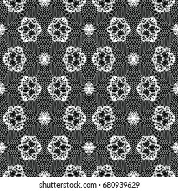 Monochrome engraving pattern. Hexagonal symmetry. Abstract texture for certificate or diploma, currency and money design. Single-leaf woodcut, xylography, printmaking. Vector Illustration