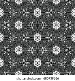 Monochrome engraving pattern. Hexagonal symmetry. Abstract texture for certificate or diploma, currency and money design. Single-leaf woodcut, xylography, printmaking. Vector Illustration