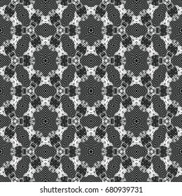 Monochrome engraving pattern. Hexagonal symmetry. Abstract texture for certificate or diploma, currency and money design. Single-leaf woodcut, xylography, printmaking. Vector Illustration