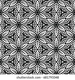 Monochrome engraving pattern. Hexagonal symmetry. Seamless abstract texture for certificate or diploma, currency and money design. Single-leaf woodcut, xylography, printmaking. Vector Illustration