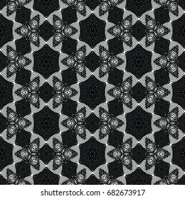 Monochrome engraving pattern. Hexagonal symmetry. Abstract texture for certificate or diploma, currency and money design. Single-leaf woodcut, xylography, printmaking. Vector Illustration