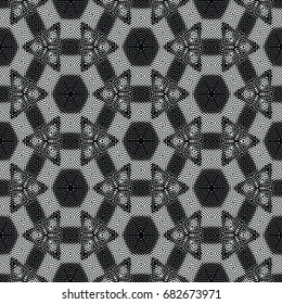 Monochrome engraving pattern. Hexagonal symmetry. Abstract texture for certificate or diploma, currency and money design. Single-leaf woodcut, xylography, printmaking. Vector Illustration