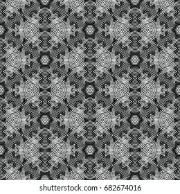 Monochrome engraving pattern. Hexagonal symmetry. Abstract texture for certificate or diploma, currency and money design. Single-leaf woodcut, xylography, printmaking. Vector Illustration