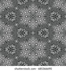 Monochrome engraving pattern. Hexagonal symmetry. Abstract texture for certificate or diploma, currency and money design. Single-leaf woodcut, xylography, printmaking. Vector Illustration