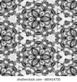 Monochrome engraving pattern. Hexagonal symmetry. Abstract texture for certificate or diploma, currency and money design. Single-leaf woodcut, xylography, printmaking. Vector Illustration
