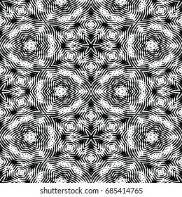 Monochrome engraving pattern. Hexagonal symmetry. Abstract texture for certificate or diploma, currency and money design. Single-leaf woodcut, xylography, printmaking. Vector Illustration